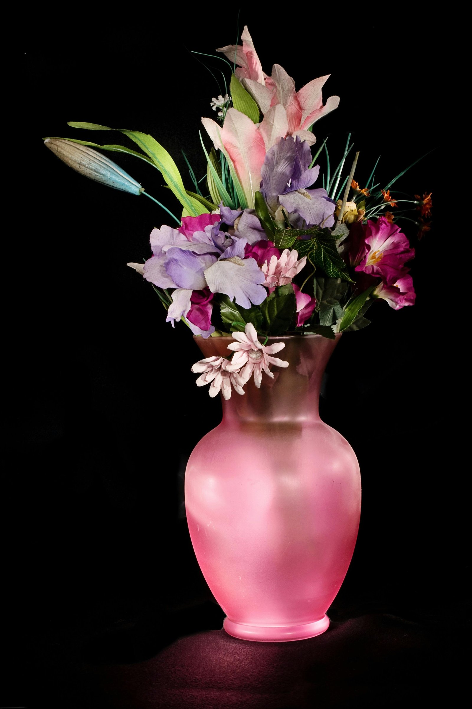 Decorative vase styling with warm neutral accents